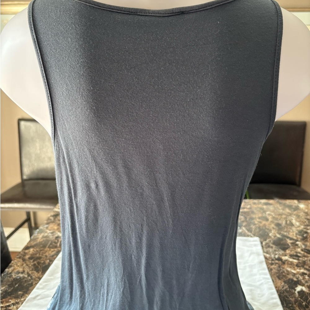 Sequin Embellished Gray Tank Top - Picture 2 of 3